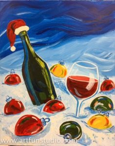 Christmas party painting