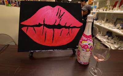 The new girls night out: Wine and canvas