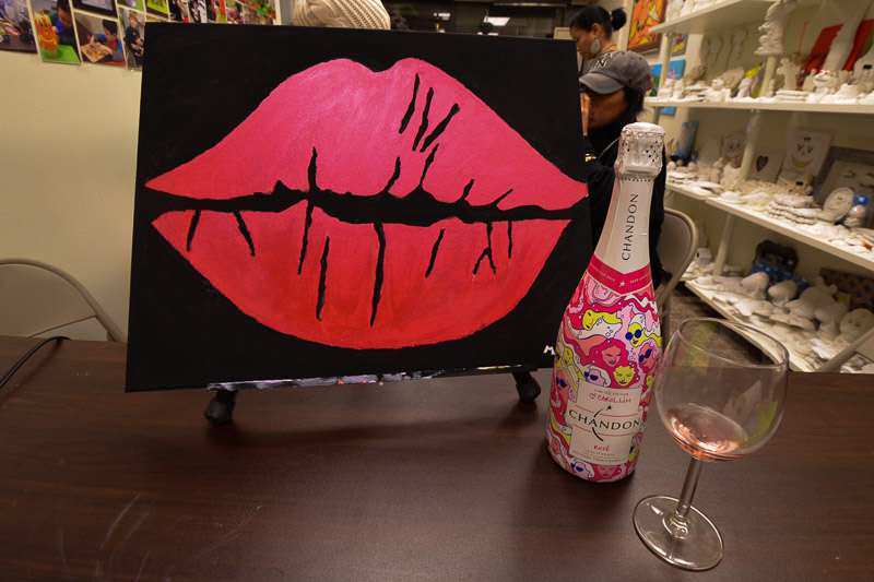 The new girls night out: Wine and canvas