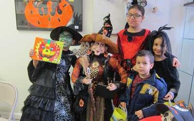 Halloween party at Art Fun Studio