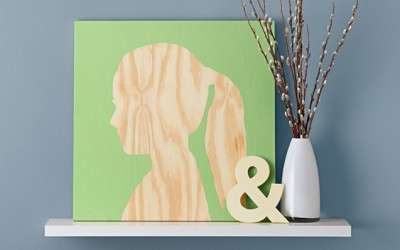 Silhouette wall art project in 5 easy steps