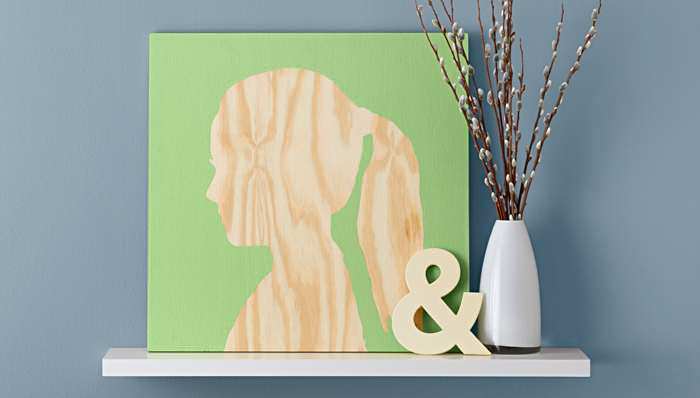 Silhouette wall art project in 5 easy steps