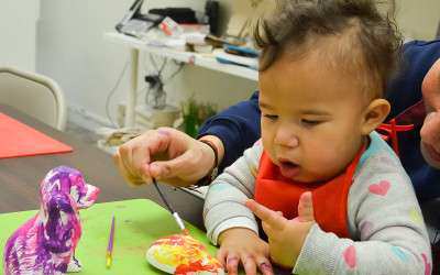 16 months old painter – creating art at a very young age