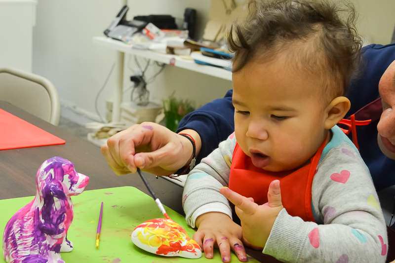 16 months old painter – creating art at a very young age