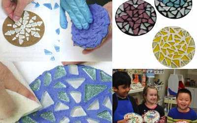Fun Mosaic project for kids in 6 easy steps