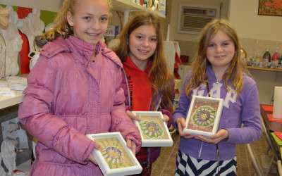 Kids Love Seashell Art mosaic