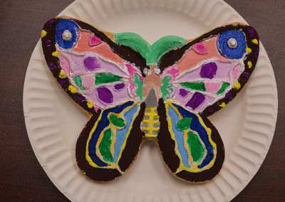Ceramic painting butterfly
