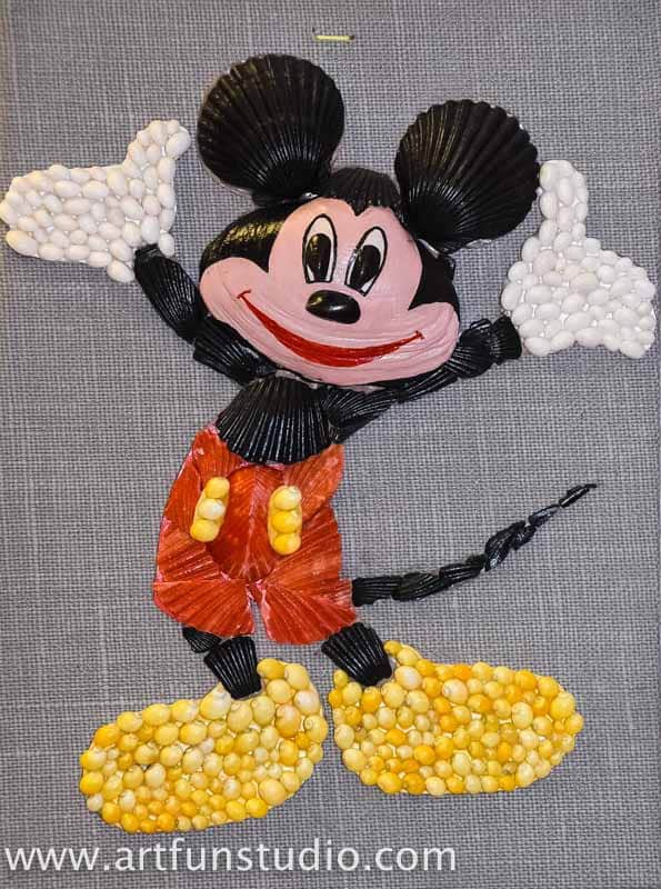 Mickey Mouse mosaic for Birthday Party