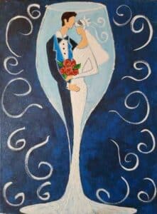 Wedding or Bridal shower painting