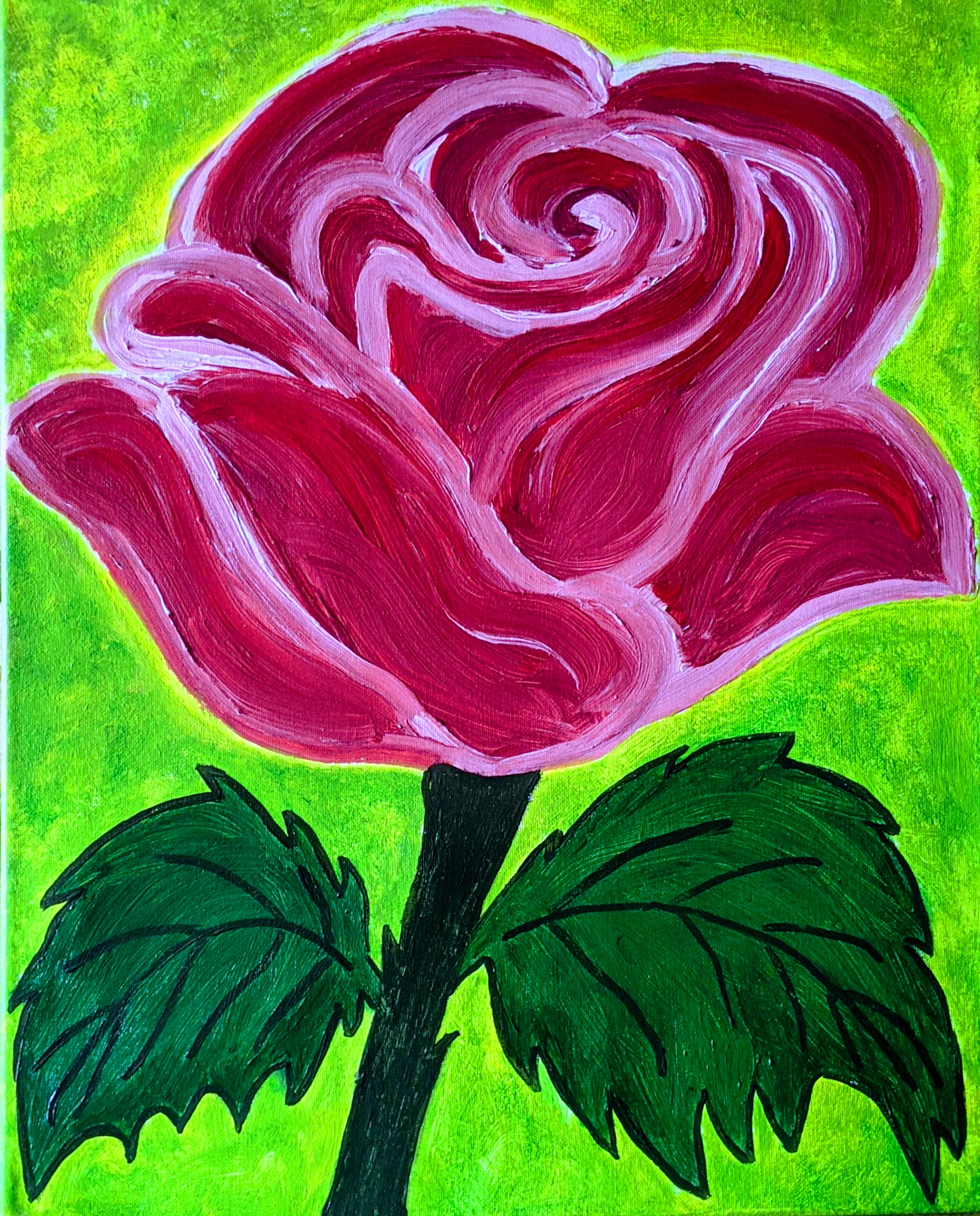 Rose to paint