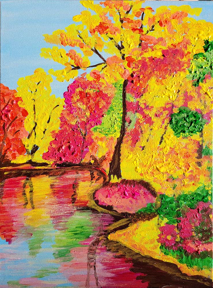 Fall in Reflection sip and Paint