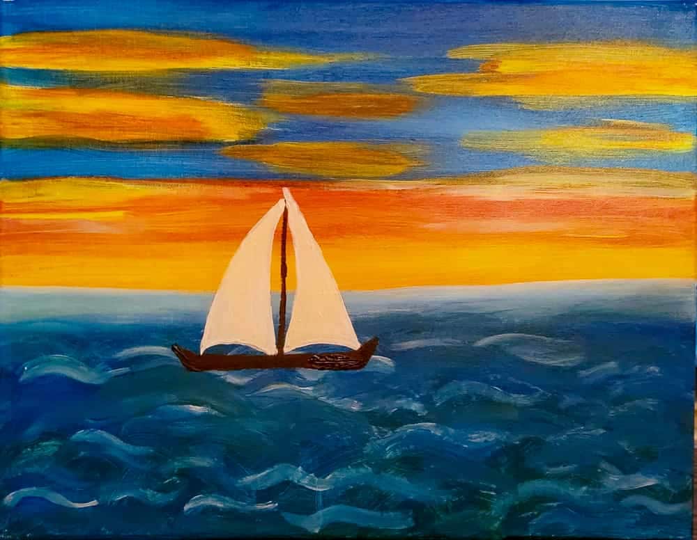 Summer Boat Sip and Paint