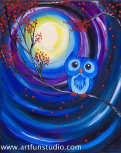 Sip and paint - Owl