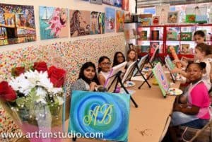 Kid&#039;s Birthday party place - initial painting