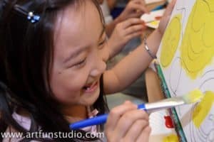 Girl enjoying her birthday Party activity in Bay Ridge