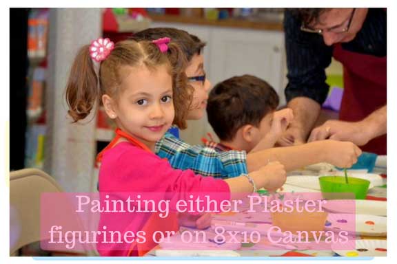 Plaster painting Birthday party