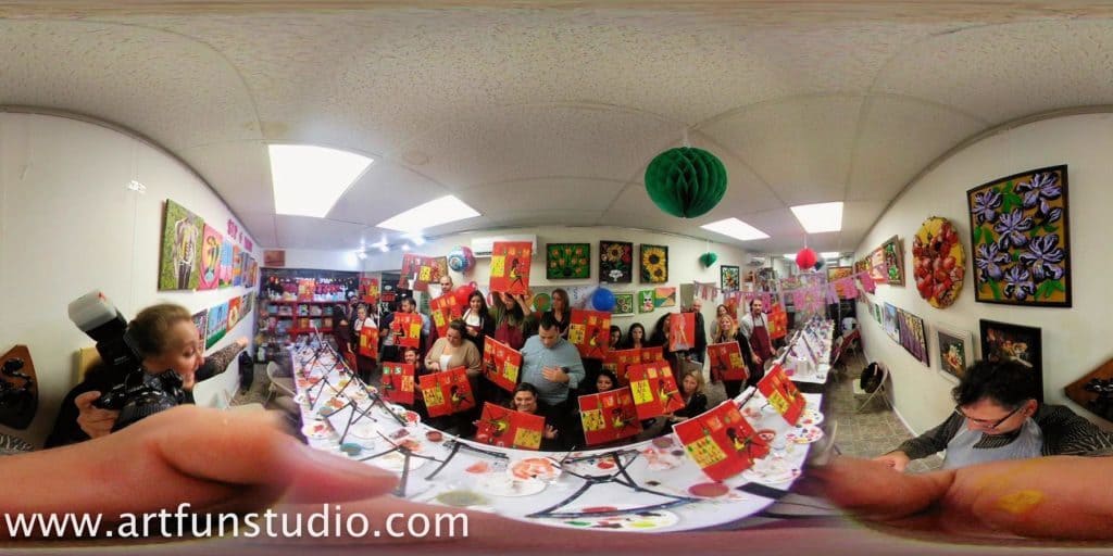 Art fun studio in 360 camera