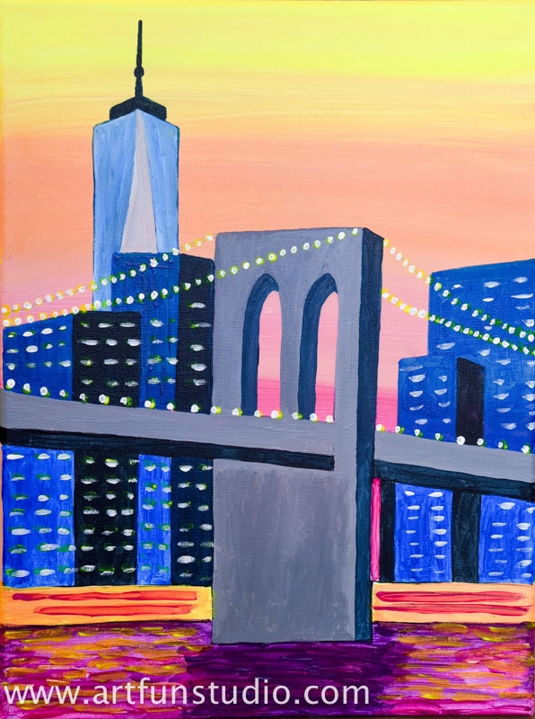 Brooklyn Bridge Manhattan skyline