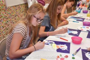 Sip and Paint event for teenagers