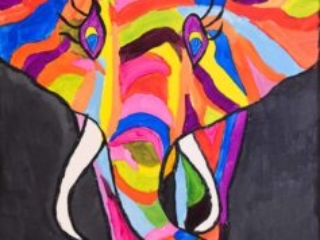 Colorful elephant