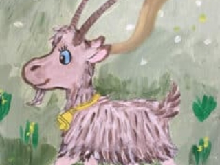 farm animal - goat to paint