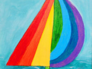 colorful sail ship