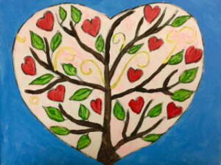 Heart with tree