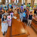 JHS 117 graduation paintings