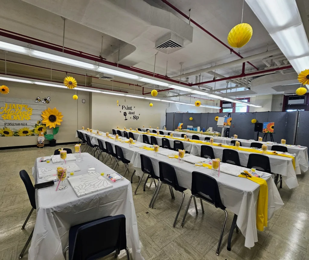 PTA_Preparation School room ready for PTA event