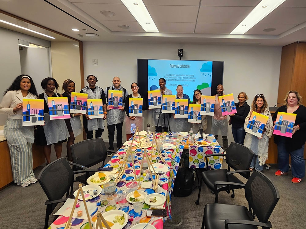 Team painting event
